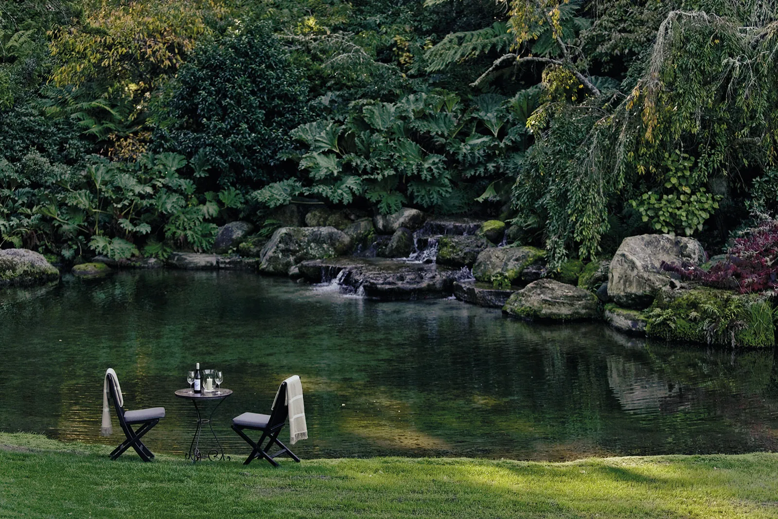Huka Lodge, Taupo. Landscape design by Suzanne Turley Landscapes