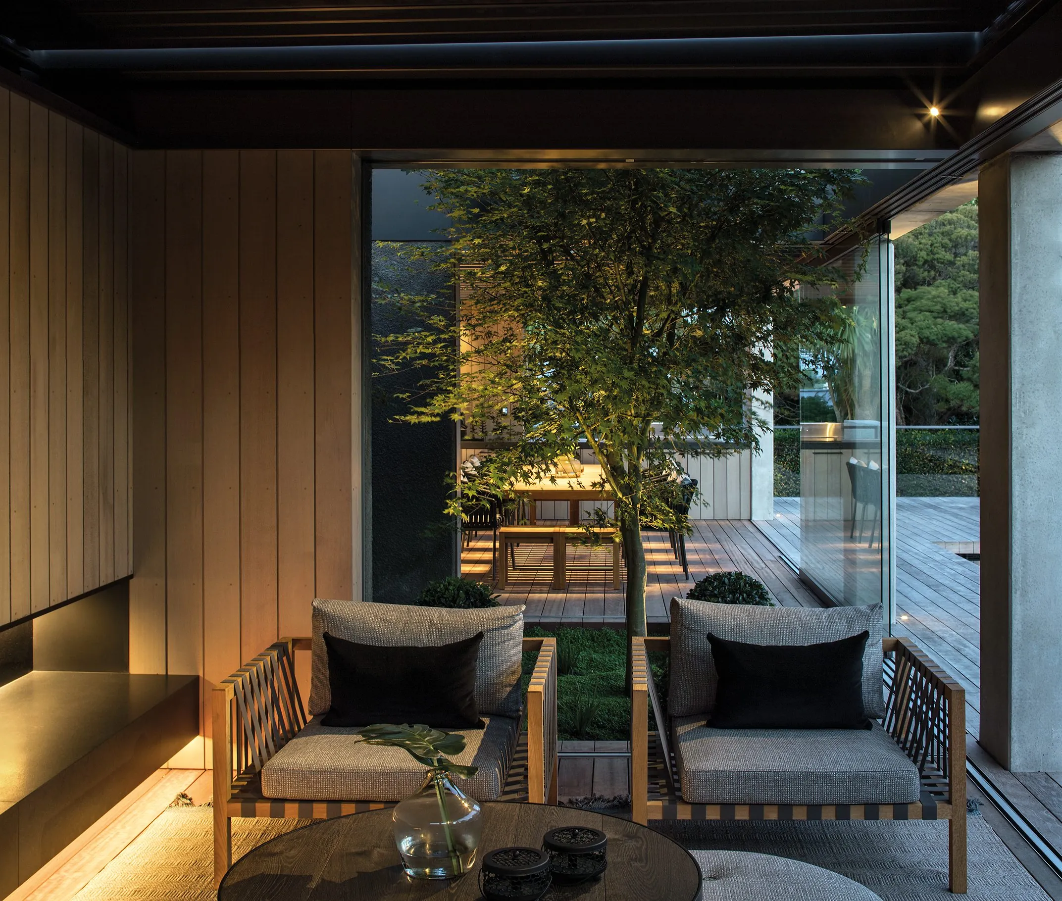 Pool Pavilion, Auckland. Landscape design by Suzanne Turley Landscapes