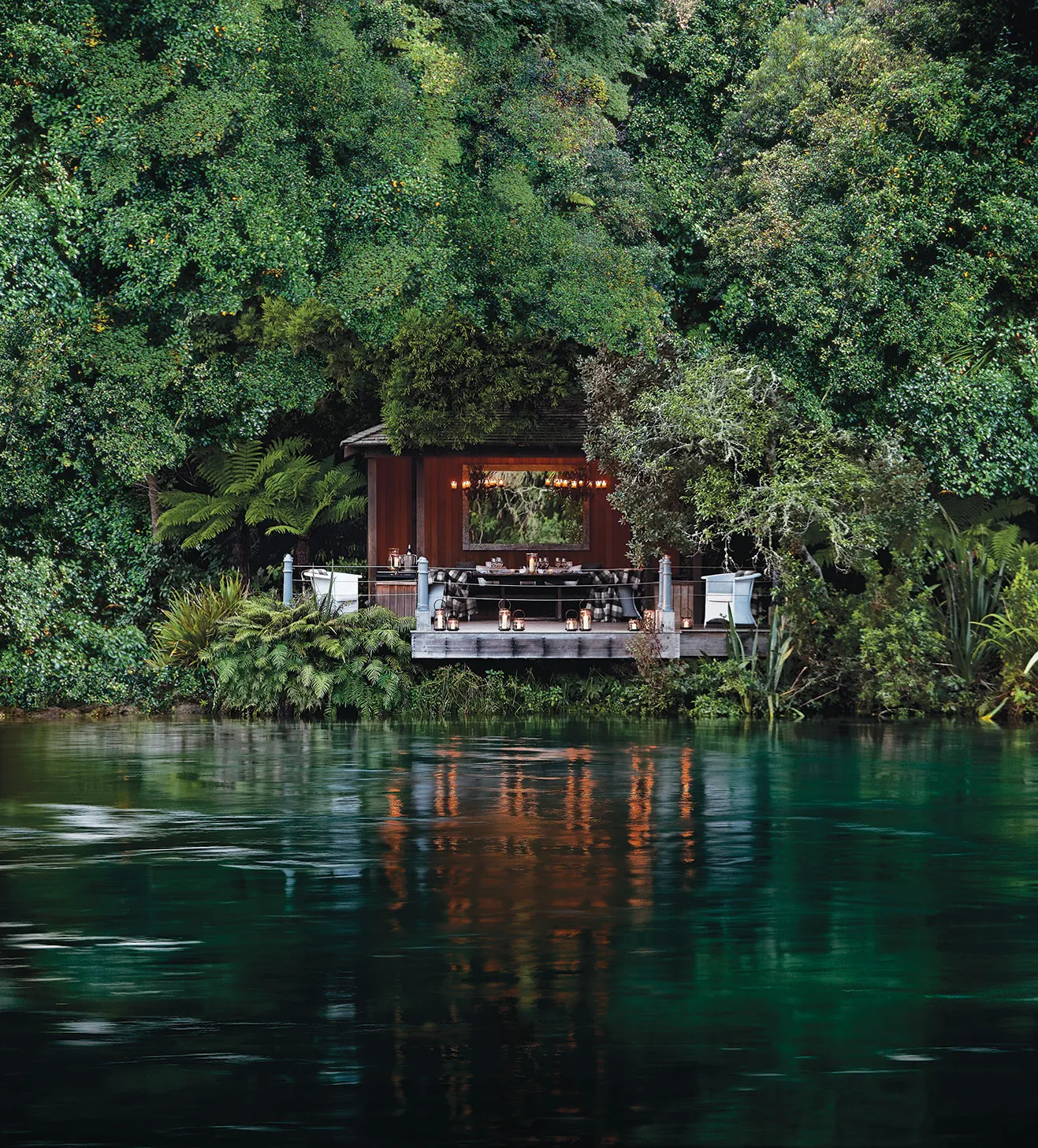 Huka Lodge, Taupo. Landscape design by Suzanne Turley Landscapes